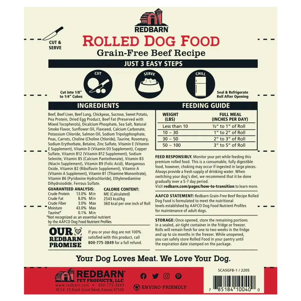 Semi-Moist Rolled Food Grain-Free Beef Recipe - Image 10