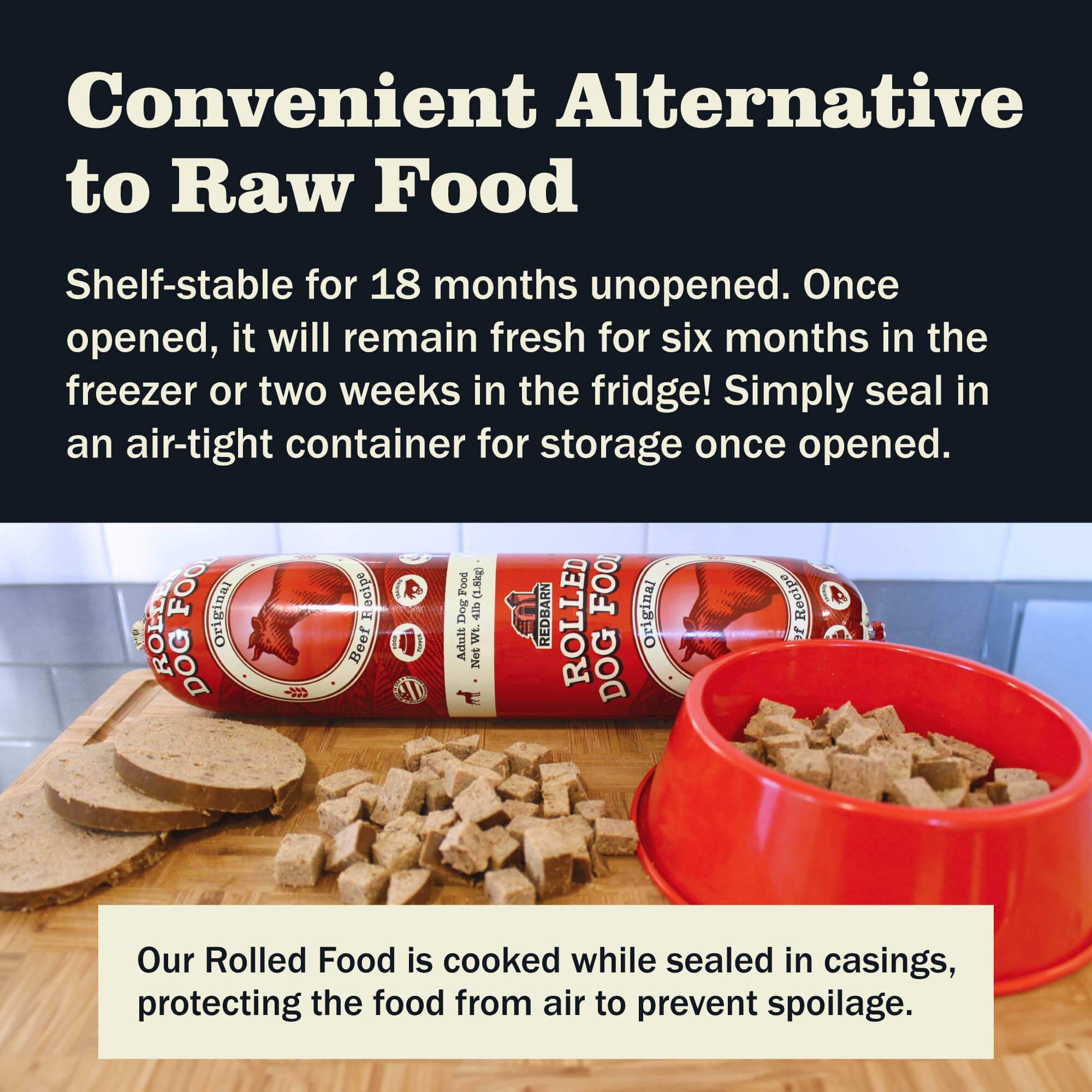 Semi-Moist Rolled Food Grain-Free Beef Recipe - Image 3